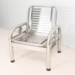 Thickened 304 Stainless Steel Sofa Chair Flat Foldable Single High Back Home Simple Chair Balcony Leisure Household Furniture