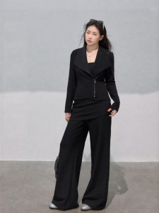 JULULOOK | Bộ Áo Khoác Slim Fit Cổ Trụ Dành Cho Người Bầu