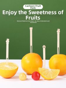 TAFUMAN | Safe Bamboo Animal Shaped Elegant Lovely Fruit Fork