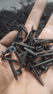 100PC Black Screw Drywall Screws for Wood Self-Tapping Black Wood/Gypsum Screws 1 to 3 Inches I FASTFIX HARDWARE