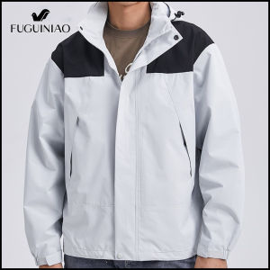เสื้อคลุม FUGUINIAO สำหรับผู้ชาย เสื้อโค้ทกีฬาลำลอง เสื้อแจ็คเก็ตกันแดด ร่วงผู้ชาย แจ็คเก็ตกันลม ระบายอากาศ สำหรับผู้ชาย ถูกต้อง มีเหมือนชื่อ ถูกต้อง และเสื้อโค้ตมีฮูด ที่ดีที่สุด ราคาถูกต้อง