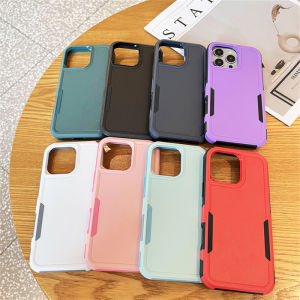 เคสกันกระแทกป้องกันยุทธวิธีเกราะหนาเคสแบบขรุขระใช้ได้กับ iPhone 11 12 13 14 15 16 Pro Max 16 15 14 Plus 7 8 Plus 8 + 7 XS MAX X XR