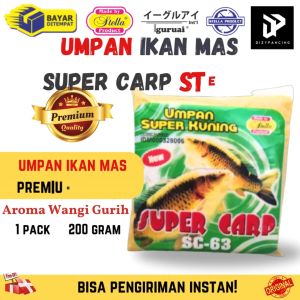 Umpan Pelet Ikan Mas Kuning Super Carp Stella Product Bahan Super Premium Protein Tinggi 200gr