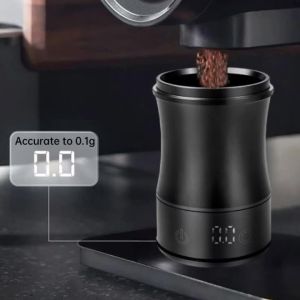 JUSTINLAU | JUSTINLAU Digital Coffee Dosing Cup with Scale 0.1g Precision Electronic Coffee Powder Weighing Cup for Espresso Barista