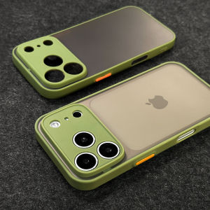Ốp Điện Thoại Tương Thích Sạc Không Dây Trong Suốt Luxury Matte Armor Clear Cho iPhone 13 12 Pro Max Air Mini - Vỏ Cứng Chống Sốc