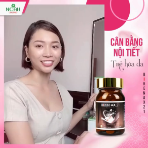 Viên uống tăng cường Nội tiết tố nữ BIKEN AX 21 Hỗ trợ chống oxy hóa làm đẹp da