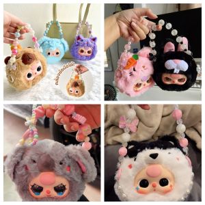 พวงกุญแจลูกปัด baby three สายรัดข้อมือ สายคล้องโทรศัพท์มือถือ ลูกปัดดอกไม้ ประดับลูกปัดคริสตัล หลากสี แบบพกพา