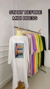 Baju Wanita Terbaru: Midi Dress Bahan Kaos Katun Berkualitas
