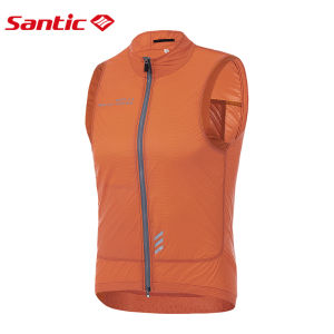 Santic เสื้อกิลเลตจักรยานผู้ชายแบบยูนิเซ็กซ์ กันลม ระบายอากาศได้ เสื้อจักรยานน้ำหนักเบา W3C07035