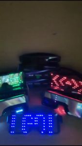 Eyeglasses LED Light Colorful Light-Up USB-Charging Built-In Pattern Party Glasses Plastic Elegant White Light