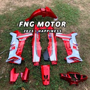 COVER BODY HALUS YAMAHA FIZ R FIZR FULLSET BODI SET FIZR FIZ R F1ZR SS TWO CUSTOM WARNA MERAH PUTIH