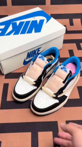 รองเท้าของแท้ NKTravis Scott รองเท้าผ้าใบสำหรับผู้ชาย และผู้หญิง