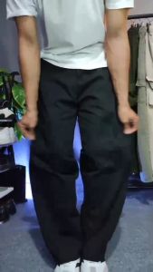 Celana panjang Cargo Bahan Fleece Bloods Cargo Fleece Long Pants Celana Panjang Flecee Pria Wanita Distro Warna Hitam New Motif Simple Keren Celana Cargo Panjang Santai Terlaris Masa Kini