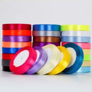 22meters/roll Wide 2cm Satin Ribbon Wedding Holiday Season Party Decor DIY Making Handmade Gift Wrapping Crafting Materials
