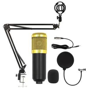 Condenser Microphone Singing Wired Microphone Mobile Phone English Sound Card Computer USB Suspension Bracket Live Streaming Set