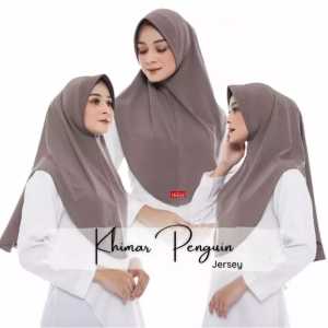 KHIMAR INSTAN PINGUIN JERSEY PREMIUM KERUDUNG INSTAN PED ANTEM HIJAB BERGO PINGUIN JILBAB JERSEY TERLARIS