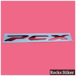 Emblem 3d timbul motor HONDA PCX 150 MERAH sepasang kanan kiri lengkap dengan perekat aksesoris kendaraan Motorcycle