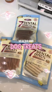 60 Grams Vegebrand 7 Dental Effects Dog Treats for All Stages Adult Puppy
