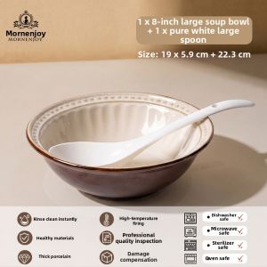 mornenjoy | Glazed Undercolor Retro Antique Style Bowls