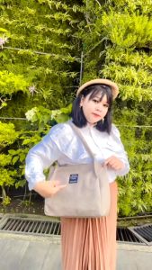 Totebag Motif Kanvas Terbaru Wanita Modis/Tas Cantik Untuk Cewek Simple Casual Dan Mewah Print Lucu