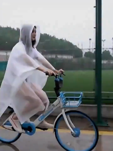 Adult EVA Waterproof Hooded Rain Poncho Lightweight Reusable Bicycle Cycling Rain Coat Cloak Outdoor Travel Rainwear Gear For Men Women