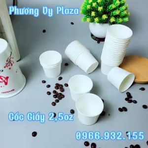 50 Cốc giấy 75ml ~ 25oz ly giấy dùng 1 lần NHẬP KHẨU HÀN QUỐC