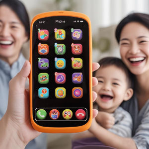 Children Touch Screen Phone Toy Simulation Mobile Cellphone English Learning Machine With Light Boys Girls Early Education Toys