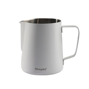 MONGDIO | Latte Art Pitcher Stainless Steel Pointed Spout Coffee Milk Frothing Cup