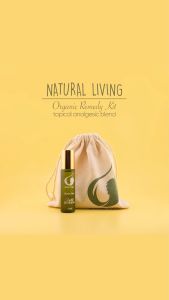 Natural Living "Peppermint" (Cool & Smooth) Essential Oil Roller & Aromatherapy