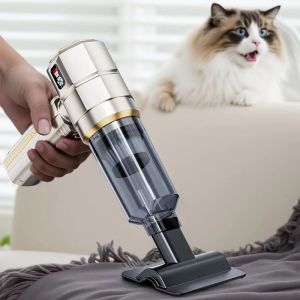 เครื่องดูดฝุ่นในรถยนต์ พลังสูง แบบพกพาไร้สาย มอเตอร์ไร้แปรงถ่าน เครื่องทำความสะอาดทรงพลัง ใช้เป็นเครื่องเป่าลมสำหรับเครื่องใช้ไฟฟ้าภายในบ้าน