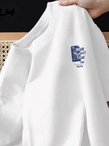 Áo Thun Cotton Nam Tay Ngắn Mùa Hè Dáng Rộng Thoải Mái Thời Trang Thường Ngày in Họa Tiết 3D Thoáng Khí Nhanh Khô