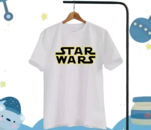 BAJU KAOS ANAK LAKI LAKI LENGAN PENDEK DISTRO STAR WARS USIA 7-13TAHUN d311