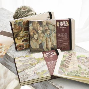 Travel Themed DIY Notebook Creative Artistic Blank Pages Handmade Journaling Book Material from YueWood Impression Xian