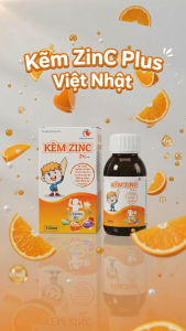 Siro Kẽm ZinC Plus Việt Nhật (Chai 120ml) – Bổ sung Kẽm Lysine Tăng Đề Kháng