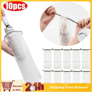 5/10/20pcs Umbrella Cover Translucent Umbrella Storage Bag Portable Umbrella Drawstring StorageCover