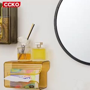 【ZEN】Kotak Tisu Tissue Box Organizer Refill Tempel Dinding Dapur Toilet Serbaguna