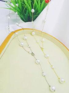 สร้อยคอโซ่กระดูกไหปลาร้าไข่มุกขนาดเล็กหรูหราสำหรับผู้หญิง สร้อยคอแบบปรับได้หลายชิ้น ดีไซน์เก๋ไก๋ เครื่องประดับแฟชั่น