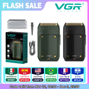 VGR | VGR V-353 Shaver Professional Razor Electric Shaving Machine Portable Beard Trimmer Rechargeable Razor Mini Shaver for Men