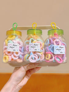 Candy Colored High Elasticity Non-Damaging Thumb Hair Ties Towel Rings Thickened Childrens Hair Bands Durable Hair Ropes