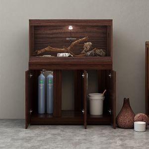 Custom Made Solid Wood Fish Tank Cabinet Medium Size
