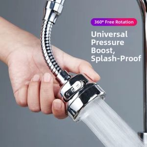 Water-saving Anti-splash Extendable Filtering Pressure-boosting Universal Faucet Sprayer