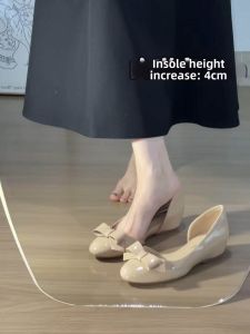 XUJIA | French Style Elevated Heel Mary Jane Summer Sandals