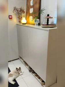 BMZAR Tủ giày cửa lật đa 2/3/4 Cánh 4 Tầng năng gỗ cao cấp lưu trữ và tiết kiệm không gian trang trí nội thất hiện đại