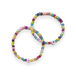Sepasang (2buah) Poppy Couple Love Bracelet Gelang Beads Manik Manik Sepasang Pasangan Gelang Elastis