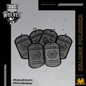 Kalung Polsuska (polisi khusus kereta api ) / kalung polsus / kalung KAI / aksesoris polsuska / Kereta Api Indonesia Bandul Rantai Perhiasan