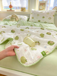 KAMONI | Cotton Double Gauze Blanket for Summer Air Conditioning Bed Sofa