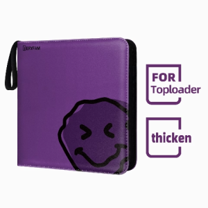BERYFAM Toploader Binder Album Purple Photocard Binder 240Pocket for Toploader Sports Cards Blueberry Series