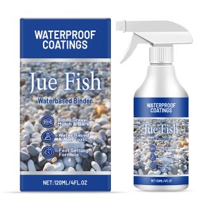 JUE-FISH Gravel Binder Mulch Glue For Rocks Sealer Adhesive Stabilizer Waterproof Fast Drying Spray 120ml For Outdoor Yard Playground