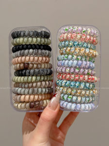 PINK EMPRESS | Korean Premium High Elasticity Phone Line Hair Ties