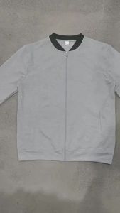 Áo Khoác Ngắn Công Sở Dành Cho Nam Giới Màu Trơn Cổ Áo Bóng Chày Áo Khoác Mỏng Có Khóa Kéo Polyester Xu Hướng Mùa Xuân Mùa Thu